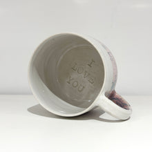 Load image into Gallery viewer, Speckled Pink ‘I LOVE YOU’ Mug