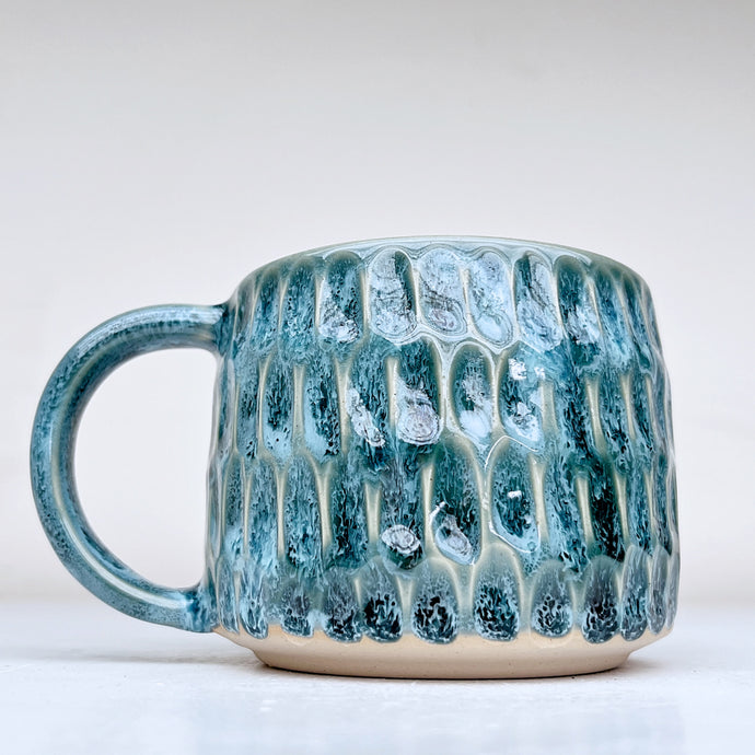 Speckled Teal Mermaid Mug